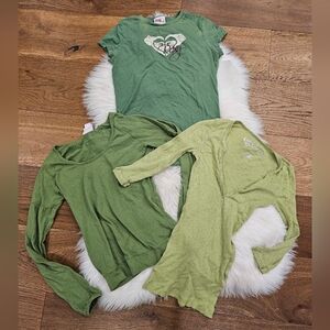 Vintage Green Tops Trio